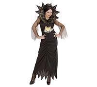 W WIDMANN MILANO Party Fashion - Costume Spiderlady, robe, ceinture, col, araignée, déguisement Halloween