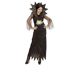 W WIDMANN MILANO Party Fashion - Costume Spiderlady, robe, ceinture, col, araignée, déguisement Halloween