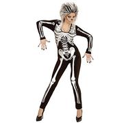 W WIDMANN MILANO Party Fashion - Costume Squelette Fille, Combinaison, déguisement Sexy pour Halloween
