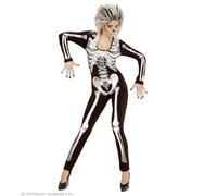 W WIDMANN MILANO Party Fashion - Costume Squelette Fille, Combinaison, déguisement Sexy pour Halloween