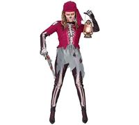 W WIDMANN MILANO Party Fashion - Costume Squelette Pirate pour femme, corsaire, capitaine, déguisement Halloween