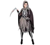 W WIDMANN MILANO Party Fashion - Costume Squelette, robe, Faucheuse, Grim Reaper, déguisement Halloween
