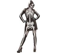 W WIDMANN MILANO Party Fashion - Costume Squelette, Robe, Jour des Morts, Halloween, Costumes de Carnaval