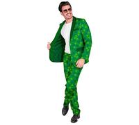 W WIDMANN MILANO Party Fashion - Costume St. Patricks Day hommes, veste et pantalon, Irlande, trèfle à quatre feuilles