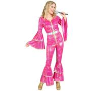 W WIDMANN MILANO Party Fashion - Costume style disco des années 70, hippie, salopette, Dancing Queen, combinaison, Schlagermove