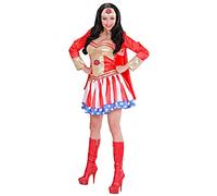 W WIDMANN MILANO Party Fashion - Costume Super Hero Girl, robe, super héroïne, costumes de carnaval