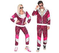 W WIDMANN MILANO Party Fashion - Costume survêtement années 80 tigre, jogging, style rétro, tenue Bad Taste