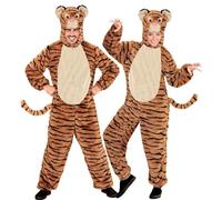 W WIDMANN MILANO Party Fashion - Costume tigre, combinaison peluche, costume animalier, félin, déguisements de carnaval