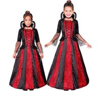 W WIDMANN MILANO Party Fashion - Costume vampire pour enfant, robe longue, suceur de sang, déguisement gothique pour Halloween
