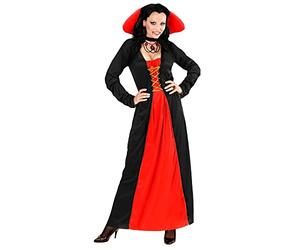 W WIDMANN MILANO Party Fashion - Costume vampire victorienne, robe, col, sangsue, Halloween, Carnaval