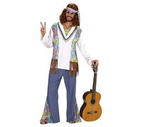 W WIDMANN MILANO Party Fashion - Costume Woodstock Hippie, Flower Power, Peace, années 60, déguisements de carnaval