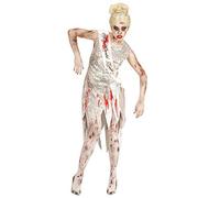 W WIDMANN MILANO Party Fashion - Costume Zombie Miss Monde, robe et écharpe, mort-vivante, déguisement d'Halloween