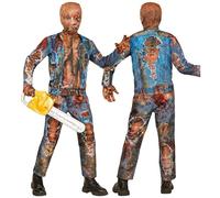 W WIDMANN MILANO Party Fashion - Costume Zombie pour Enfants, Ensemble avec Masque, Tenue complète pour Halloween et Carnaval