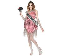 W WIDMANN MILANO Party Fashion - Costume Zombie Reine du Bal, robe, Prom Queen, déguisement Halloween