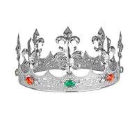 W WIDMANN MILANO Party Fashion - Couronne avec fleur de lys en métal, accessoire de costume pour roi et reine, carnaval