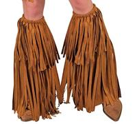 W WIDMANN MILANO Protège-bottes Party Fashion avec franges marron style hippie/indien