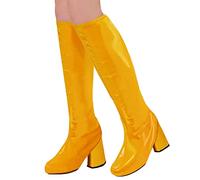 Widmann Couvre-bottes Party Fashion Disco Fever - Surbottes rétro années 60 Jaune femme