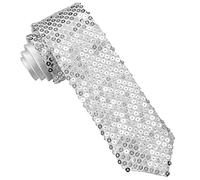 W WIDMANN MILANO Party Fashion - Cravate, avec paillettes, pour adultes, Accessoire, Costume, Carnaval, Fête à thème