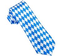 W WIDMANN MILANO Party Fashion 95701 - Cravate Bavière, bleu/blanc, Fête de la bière, Accessoire, Costume, Carnaval, Fête à thème