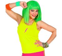 W WIDMANN MILANO Party Fashion - Débardeur, couleurs fluo, haut pour les soirées à thème années 80