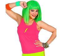 W WIDMANN MILANO Party Fashion - Débardeur, couleurs fluo, haut pour les soirées à thème années 80