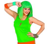 W WIDMANN MILANO Party Fashion - Débardeur fluo pour femmes, brille sous la lumière UV, costume des années 80 pour le carnaval et les fêtes