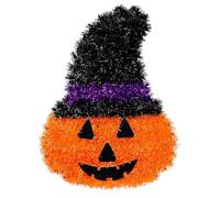 W WIDMANN MILANO Party Fashion - Décoration Halloween en lamé, différents motifs, citrouille, fantôme, chapeau de sorcière, décoration murale