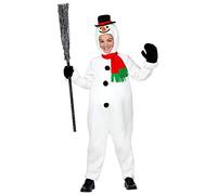 W WIDMANN MILANO Party Fashion - Déguisement bonhomme de neige, combinaison avec gros ventre, costume de Noël, carnaval