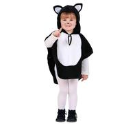 W WIDMANN MILANO Party Fashion - Déguisement chat pour enfant, poncho à capuche, chat mâle, déguisement animal