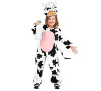 W WIDMANN MILANO Party Fashion - Déguisement de vache pour enfant, combinaison et couvre-chef, fête à thème animaux de la ferme