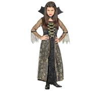 W WIDMANN MILANO Party Fashion - Déguisement d'enfant Spidergirl, robe avec col, fille araignée, Halloween