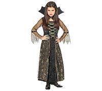 W WIDMANN MILANO Party Fashion - Déguisement d'enfant Spidergirl, robe avec col, fille araignée, Halloween
