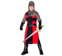 W WIDMANN MILANO Party Fashion - Costume enfant chevalier noir, costume médiéval, croisé, soldat, déguisements de carnaval