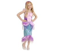 W WIDMANN MILANO Party Fashion - Déguisement enfant sirène, robe, bandeau avec étoile de mer, ondine, fête à thème monde sous-marin