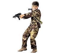 W WIDMANN MILANO Party Fashion - Costume enfant soldat, uniforme, militaire, déguisements de carnaval