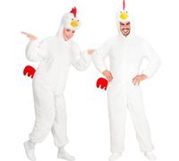 W WIDMANN MILANO Party Fashion - Déguisement poule en peluche, déguisement animal, poule, animaux de la ferme, carnaval