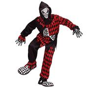 W WIDMANN MILANO Party Fashion - Déguisement pour enfants Bouffon de cour maléfique, clown d'horreur, Halloween