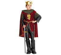 W WIDMANN MILANO Party Fashion Déguisement roi chevalier garçon - Rouge - 8-10 ans (140 cm)