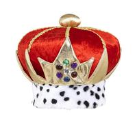 W WIDMANN MILANO Party Fashion DELUXE MAXI VELVET CROWN STUDDED WITH JEWELS -