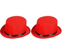W WIDMANN MILANO Party Fashion - Directeur de cirque haut-de-forme, couvre-chef, accessoire pour costumes de carnaval (Lot de 2)