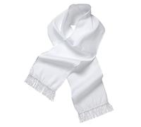 Widmann Milano Foulard Party Fashion 9148S en satin blanc 140 x 26 cm