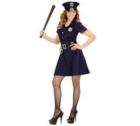 W WIDMANN MILANO Party Fashion - Costume femme policier, robe, uniforme de police, sergent