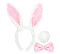 Generique - Kit Lapin Blanc Rose Adulte