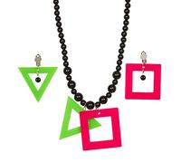 W WIDMANN MILANO Party Fashion - Ensemble de bijoux fluo années 80