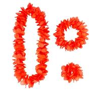 W WIDMANN MILANO Party Fashion - Ensemble de bijoux hawaïens 3 pièces, colliers de fleurs, accessoires de costume pour carnaval et hula party