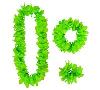 W WIDMANN MILANO Party Fashion - Ensemble de bijoux hawaïens 3 pièces, colliers de fleurs, accessoires de costume pour carnaval et hula party