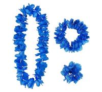 W WIDMANN MILANO Party Fashion - Ensemble de bijoux hawaïens 3 pièces, colliers de fleurs, accessoires de costume pour carnaval et hula party