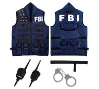 W WIDMANN MILANO Party Fashion - Ensemble de costumes pour enfants, policier, Swat, ouvrier du bâtiment ou pompier, pour carnaval, fêtes à thème