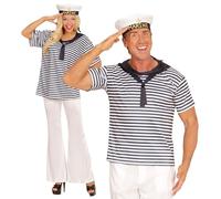 W WIDMANN MILANO – Set de déguisement marine, chemise et chapeau – Matelot/Capitaine