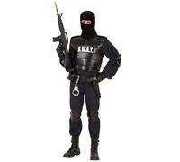 Widmann Déguisement S.W.A.T. Officier – Combinaison, gilet pare-balles, ceinture, holster et sac